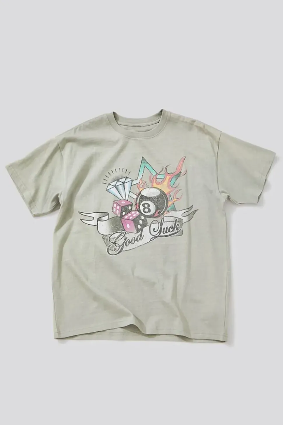 Good Luck Graphic Crew Neck Tee