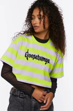 Goosebumps Graphic Cropped Tee