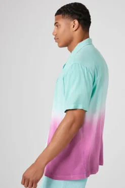 Gradient Dip-Dye Rayon Shirt