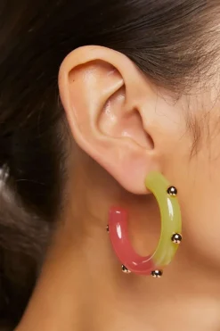 Gradient Hoop Earrings