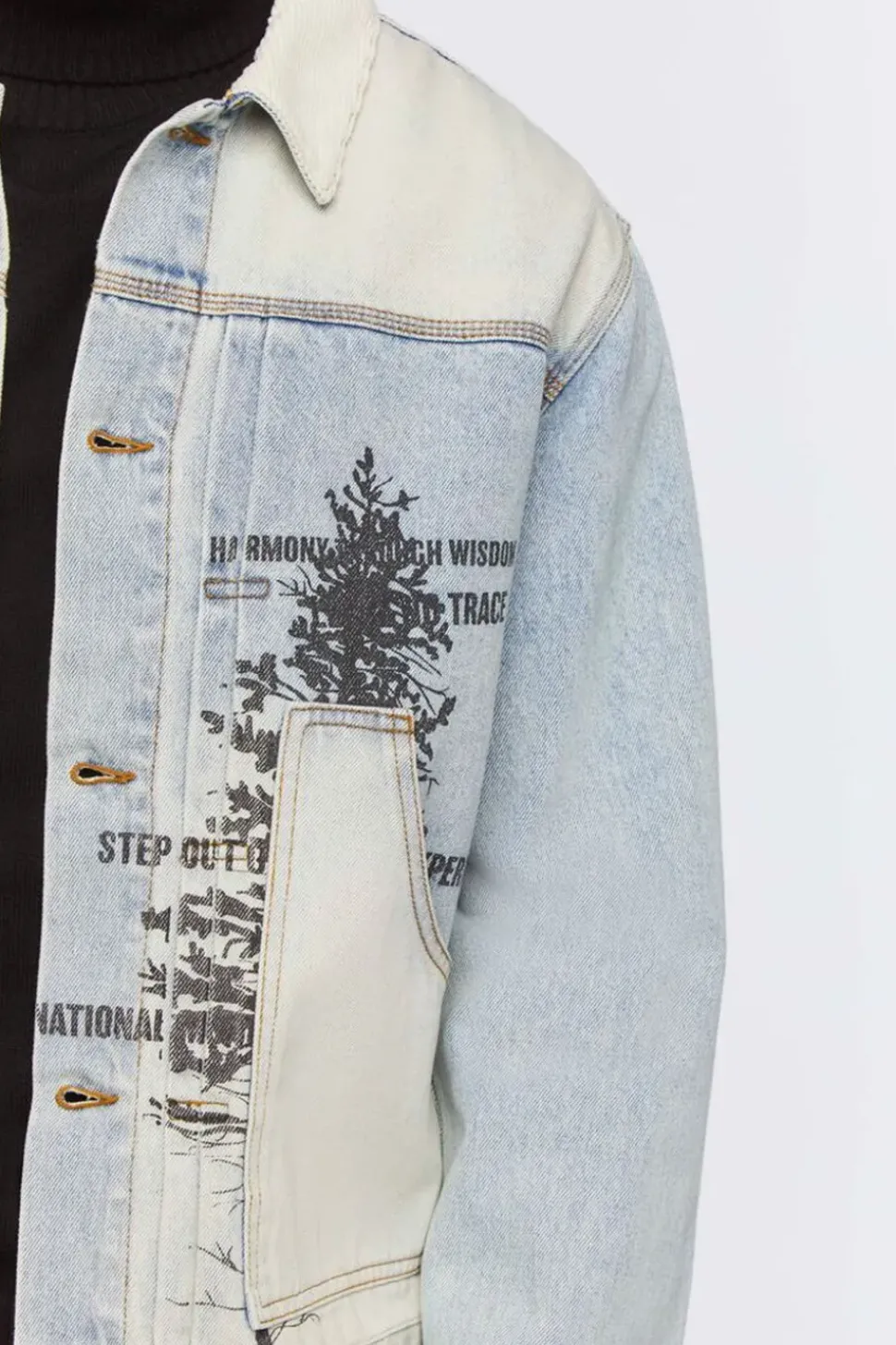 Graphic Denim Jacket
