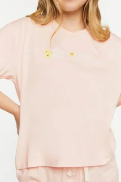 Graphic Tee & Shorts Pajama Set