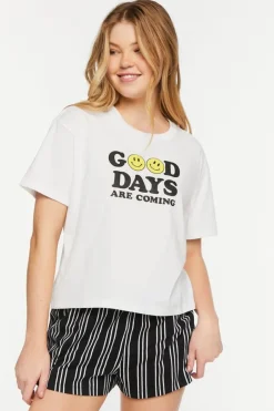 Graphic Tee & Shorts Pajama Set