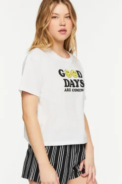 Graphic Tee & Shorts Pajama Set