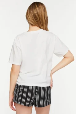Graphic Tee & Shorts Pajama Set
