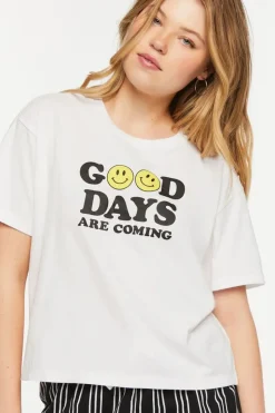 Graphic Tee & Shorts Pajama Set