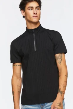 Half-Zip Funnel Neck Shirt
