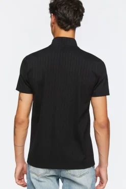 Half-Zip Funnel Neck Shirt