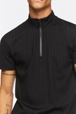 Half-Zip Funnel Neck Shirt