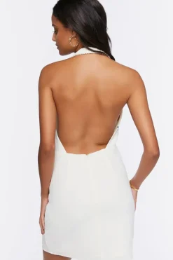 Halter Cutout Mini Dress