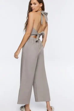 Halter Tie-Back Jumpsuit