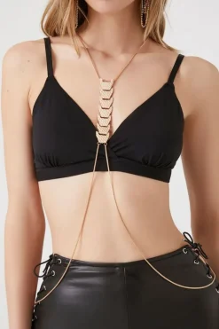 Hammered Disc Caged Body Chain