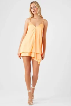 Handkerchief Satin Cami Dress