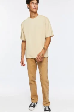 Happy Face Corduroy Drawstring Pants