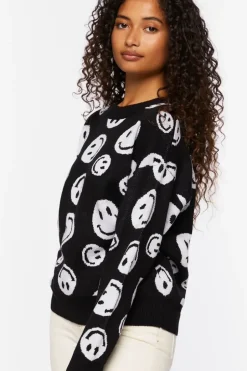 Happy Face Crew Sweater
