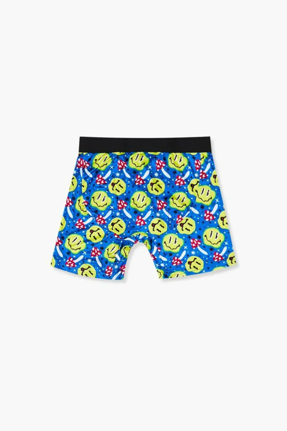Happy Face & Mushroom Print Boxer Shorts