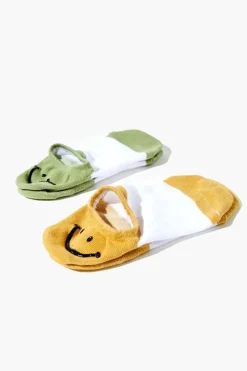 Happy Face No-Show Sock Set - 2 Pack