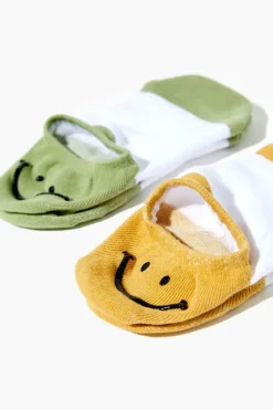 Happy Face No-Show Sock Set - 2 Pack