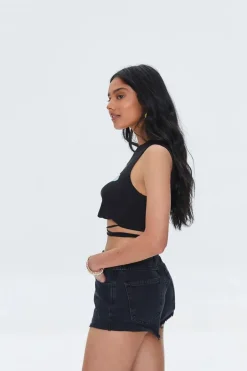 Hawaii Graphic Wraparound Crop Top