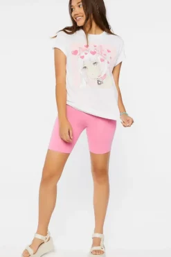 Heart Anime Girl Graphic Tee