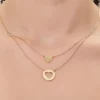 Heart Charm Layered Necklace