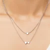 Heart Charm Necklace Set