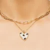 Heart Pendant Layered Necklace