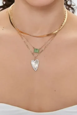 Heart Pendant Layered Necklace