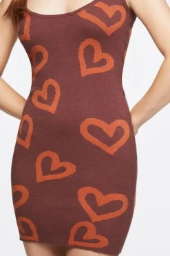 Heart Print Tank Dress