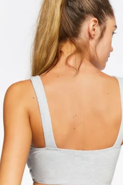 Heathered Corset Sports Bra
