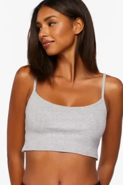 Heathered Cropped Lounge Cami