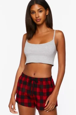 Heathered Cropped Lounge Cami
