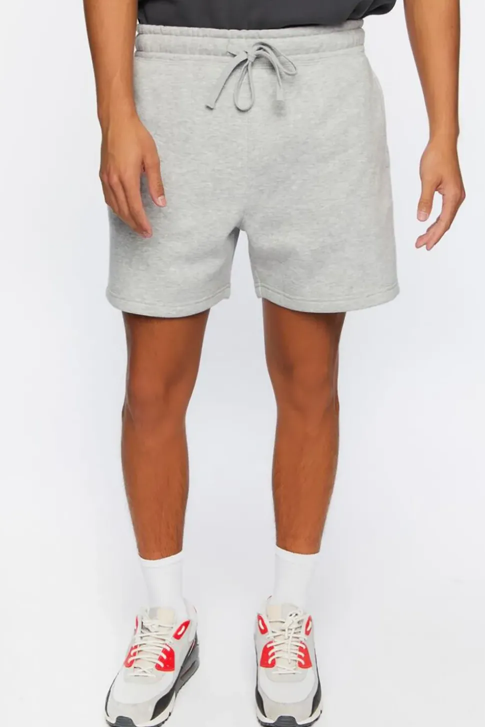 Heathered Drawstring Shorts