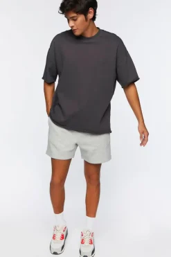 Heathered Drawstring Shorts