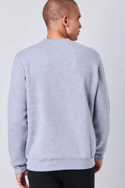 Heathered Fleece Crew Neck Sweatshirt