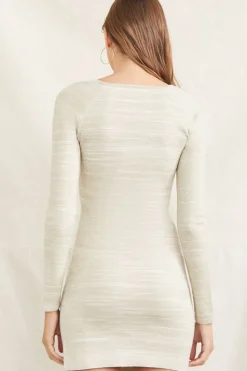 Heathered Knit Mini Dress
