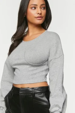 Heathered Underbust Crop Top