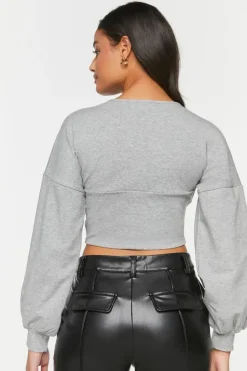 Heathered Underbust Crop Top