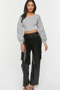 Heathered Underbust Crop Top