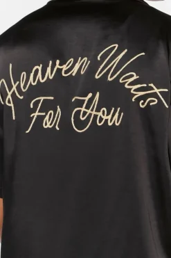 Heaven Waits Embroidered Shirt