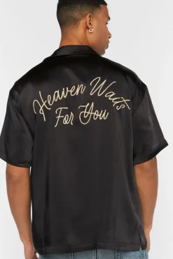 Heaven Waits Embroidered Shirt