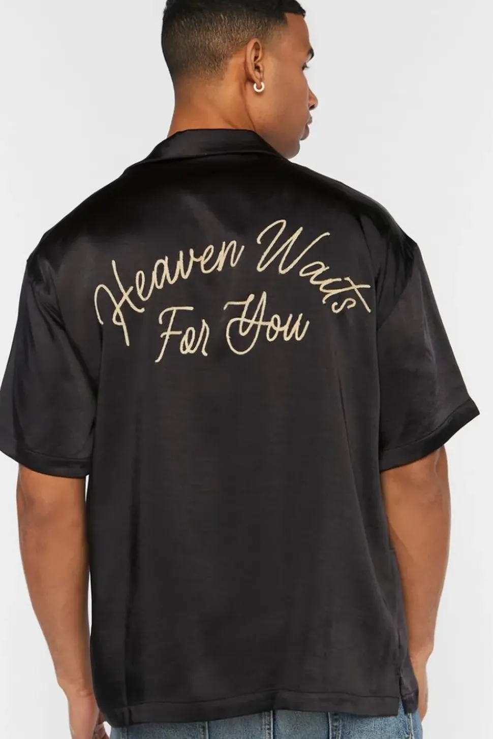 Heaven Waits Embroidered Shirt