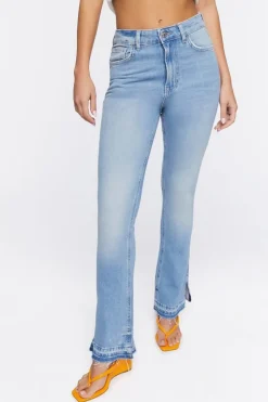 Hemp 10% Bootcut Split-Hem Jeans