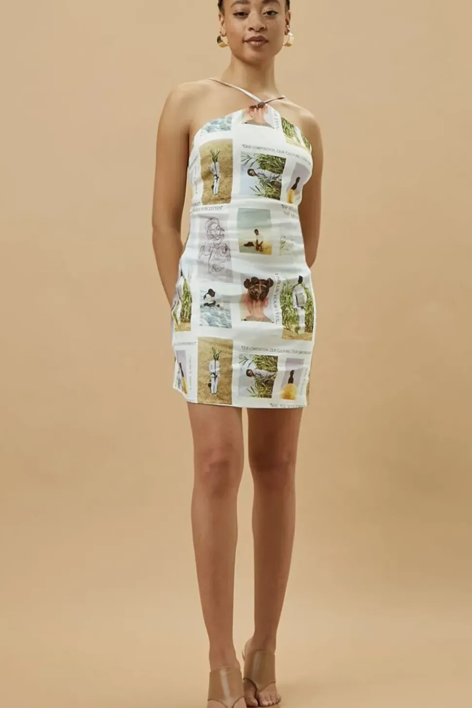 Henry R Jones Ii Artwork Print Halter Dress