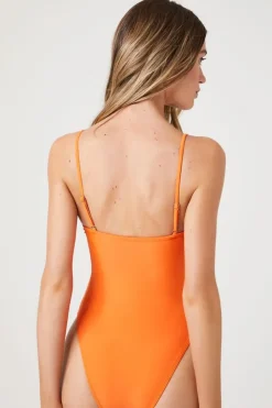 High-Leg One-Piece Swimsuit