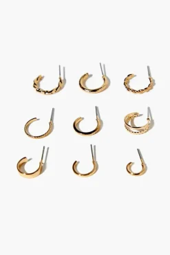 High-Polish Hoop Earring Set