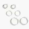 High-Polish Hoop Earring Set