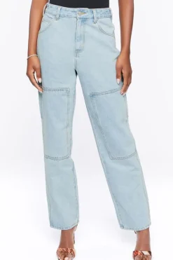 High-Rise Cargo Jeans