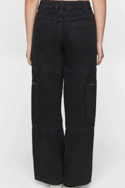 High-Rise Cargo Jeans