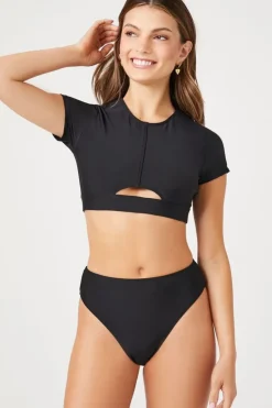 High-Rise Cheeky Bikini Bottoms